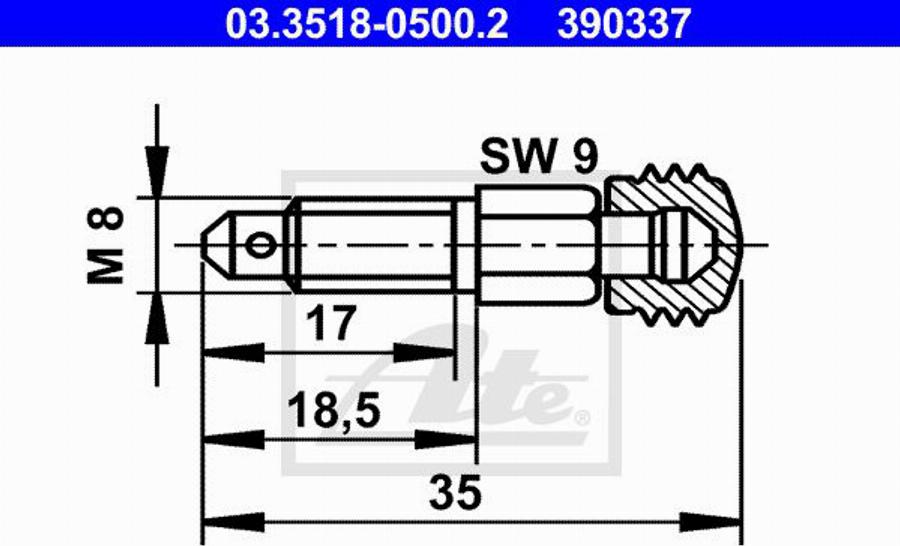 ATE 11.9601-2603.2 - Спирачен апарат vvparts.bg