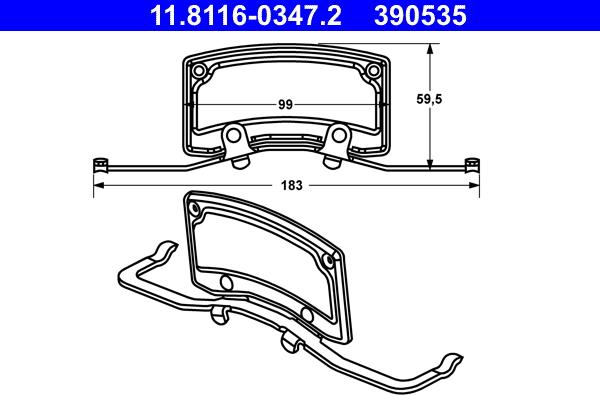 ATE 11.8116-0347.2 - Пружина, спирачен апарат vvparts.bg