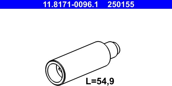 ATE 11.8171-0096.1 - Бодещ болт (щифт), спирачен апарат vvparts.bg