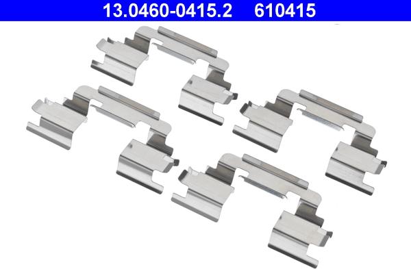 ATE 13.0460-0415.2 - Комплект принадлежности, дискови накладки vvparts.bg