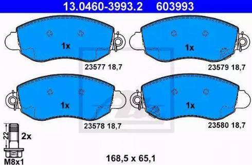 Alpha Brakes HKP-FR-041 - Комплект спирачно феродо, дискови спирачки vvparts.bg