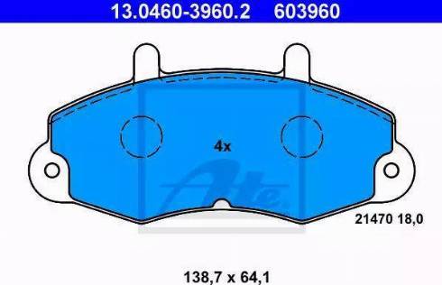 Alpha Brakes HKP-FR-020 - Комплект спирачно феродо, дискови спирачки vvparts.bg