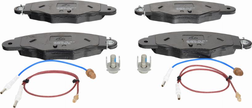 ATE 13.0460-3986.2 - Комплект спирачно феродо, дискови спирачки vvparts.bg