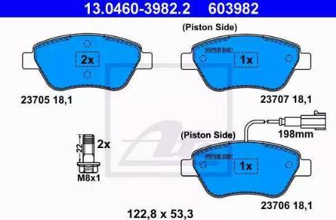 Alpha Brakes HKP-FT-036 - Комплект спирачно феродо, дискови спирачки vvparts.bg