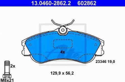 Alpha Brakes HKP-CT-031 - Комплект спирачно феродо, дискови спирачки vvparts.bg