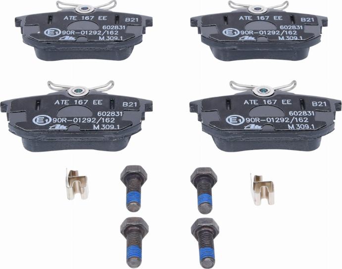 ATE 13.0460-2831.2 - Комплект спирачно феродо, дискови спирачки vvparts.bg