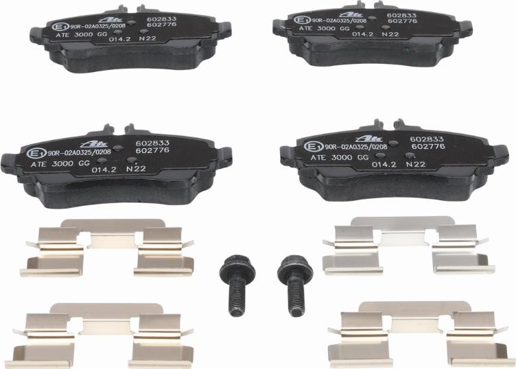 ATE 13.0460-2776.2 - Комплект спирачно феродо, дискови спирачки vvparts.bg
