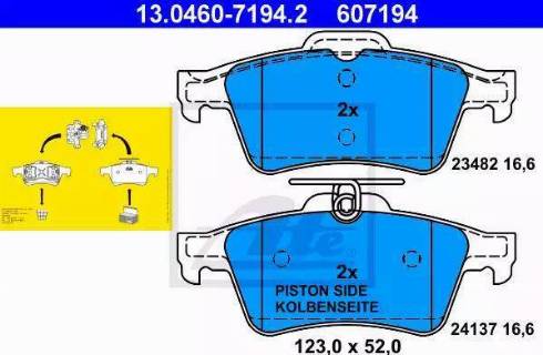 Alpha Brakes HKT-FR-020 - Комплект спирачно феродо, дискови спирачки vvparts.bg