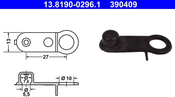 ATE 13.8190-0296.1 - Затваряща / защитна капачка vvparts.bg