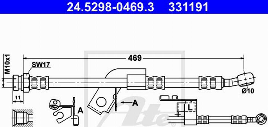 ATE 24.6241-1703.7 - Спирачен апарат vvparts.bg