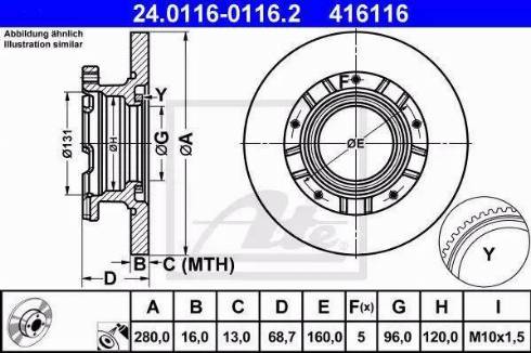 Alpha Brakes HTT-FR-010 - Спирачен диск vvparts.bg