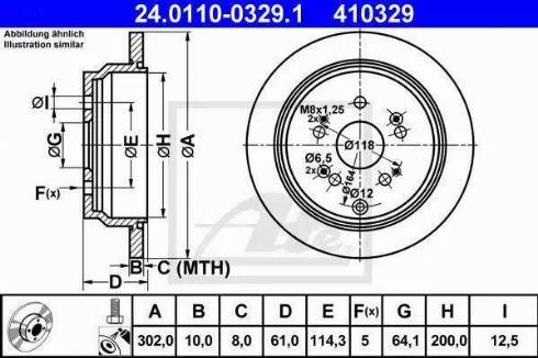 Alpha Brakes HTT-HD-036 - Спирачен диск vvparts.bg