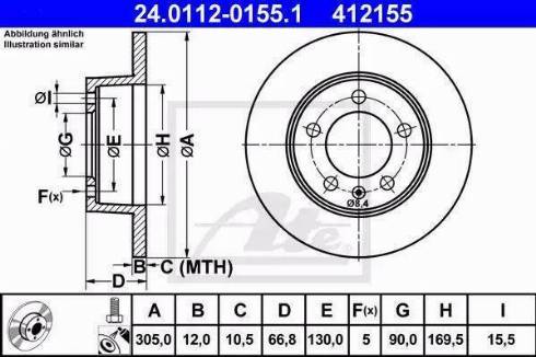 Alpha Brakes HTT-RE-019 - Спирачен диск vvparts.bg