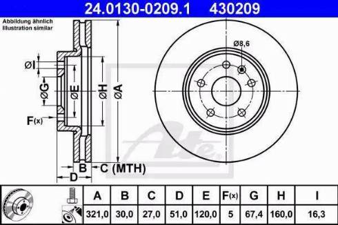 Alpha Brakes HTP-PL-034 - Спирачен диск vvparts.bg