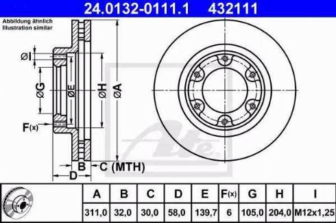 Alpha Brakes HTP-TY-124 - Спирачен диск vvparts.bg