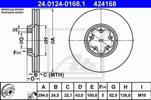 Alpha Brakes HTP-FR-033 - Спирачен диск vvparts.bg