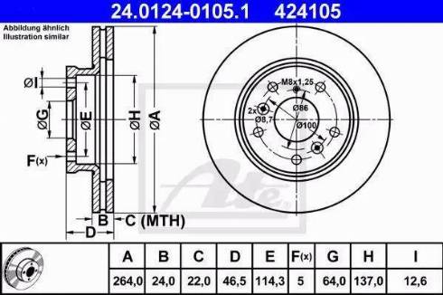 Alpha Brakes HTP-MZ-040 - Спирачен диск vvparts.bg