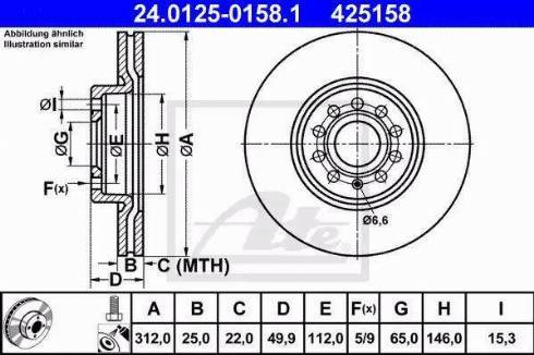 Alpha Brakes HTP-VW-039 - Спирачен диск vvparts.bg