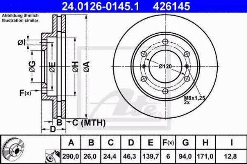 Alpha Brakes HTP-MS-046 - Спирачен диск vvparts.bg