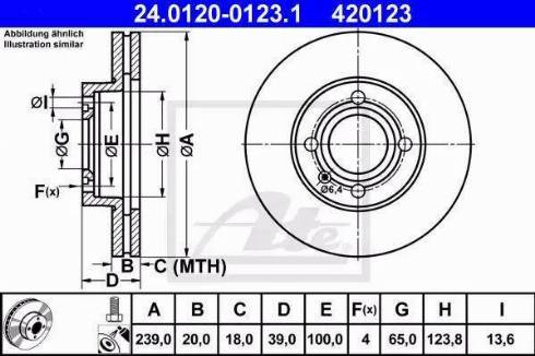 Alpha Brakes HTP-VW-012 - Спирачен диск vvparts.bg