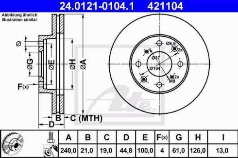 Alpha Brakes HTP-HD-025 - Спирачен диск vvparts.bg