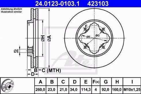 Alpha Brakes HTP-HD-023 - Спирачен диск vvparts.bg