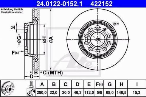 Alpha Brakes HTP-VW-016 - Спирачен диск vvparts.bg