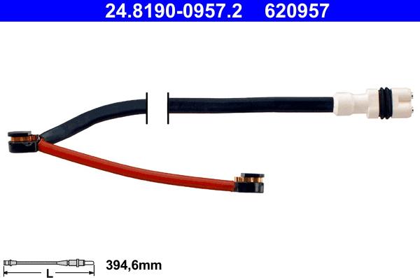 ATE 24.8190-0957.2 - Предупредителен контактен сензор, износване на накладките vvparts.bg