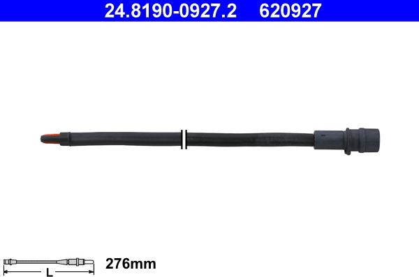 ATE 24.8190-0927.2 - Предупредителен контактен сензор, износване на накладките vvparts.bg