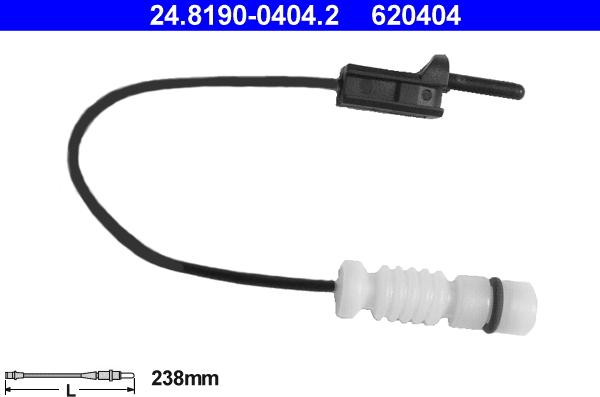 ATE 24.8190-0404.2 - Предупредителен контактен сензор, износване на накладките vvparts.bg