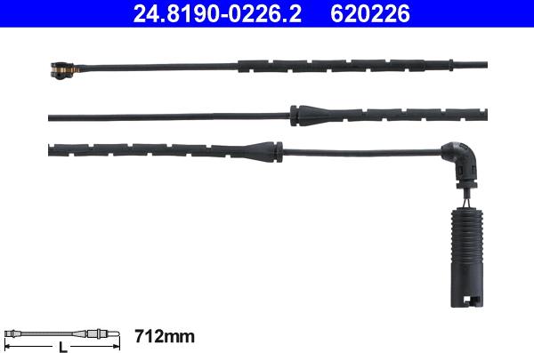 ATE 24.8190-0226.2 - Предупредителен контактен сензор, износване на накладките vvparts.bg