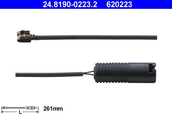 ATE 24.8190-0223.2 - Предупредителен контактен сензор, износване на накладките vvparts.bg