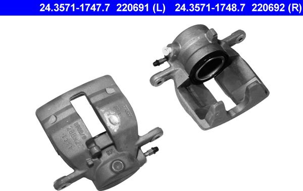 ATE 24.3571-1747.7 - Спирачен апарат vvparts.bg