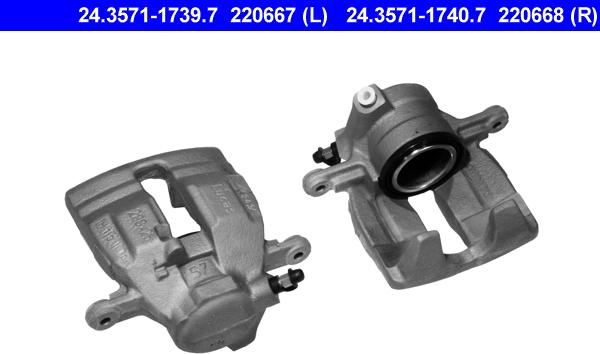 ATE 24.3571-1739.7 - Спирачен апарат vvparts.bg