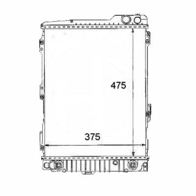 AUDI 893121251E - Радиатор, охлаждане на двигателя vvparts.bg