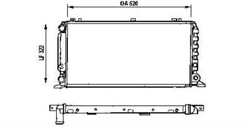 AUDI 893121251H - Радиатор, охлаждане на двигателя vvparts.bg