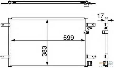 AUDI 8FC351302451 - Кондензатор, климатизация vvparts.bg