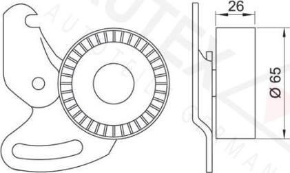 Autex 641993 - Паразитна / водеща ролка, пистов ремък vvparts.bg