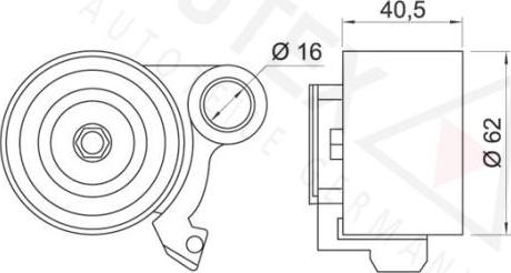 Autex 641964 - Обтяжна ролка, ангренаж vvparts.bg