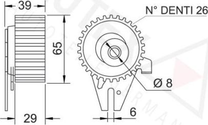 Autex 641937 - Обтяжна ролка, ангренаж vvparts.bg