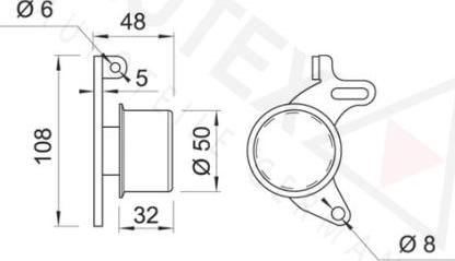 Autex 641499 - Обтяжна ролка, ангренаж vvparts.bg