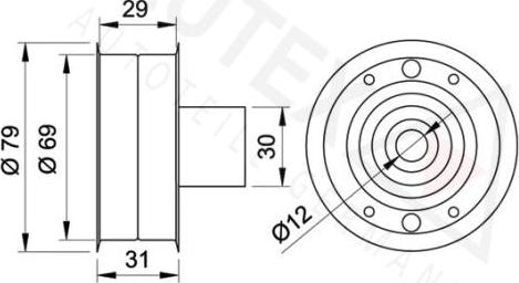 Autex 641446 - Паразитна / водеща ролка, зъбен ремък vvparts.bg