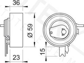 Autex 641455 - Обтяжна ролка, ангренаж vvparts.bg