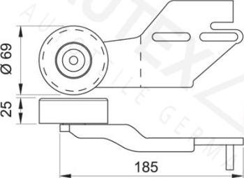 Autex 641409 - Паразитна / водеща ролка, пистов ремък vvparts.bg