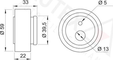 Autex 641405 - Обтяжна ролка, ангренаж vvparts.bg