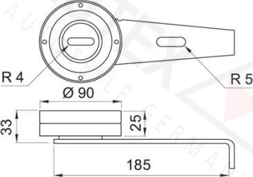 Autex 641542 - Паразитна / водеща ролка, пистов ремък vvparts.bg