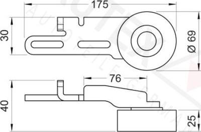 Autex 641533 - Паразитна / водеща ролка, пистов ремък vvparts.bg