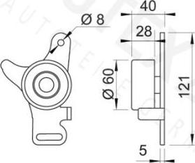 Autex 641600 - Обтяжна ролка, ангренаж vvparts.bg