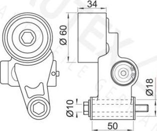 Autex 641639 - Обтяжна ролка, ангренаж vvparts.bg