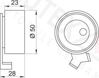 Autex 641629 - Обтяжна ролка, ангренаж vvparts.bg